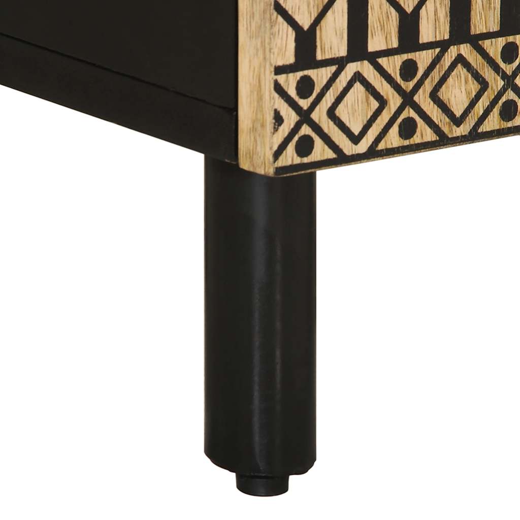 vidaXL Badschrank 38x33,5x58 cm Massivholz Mango