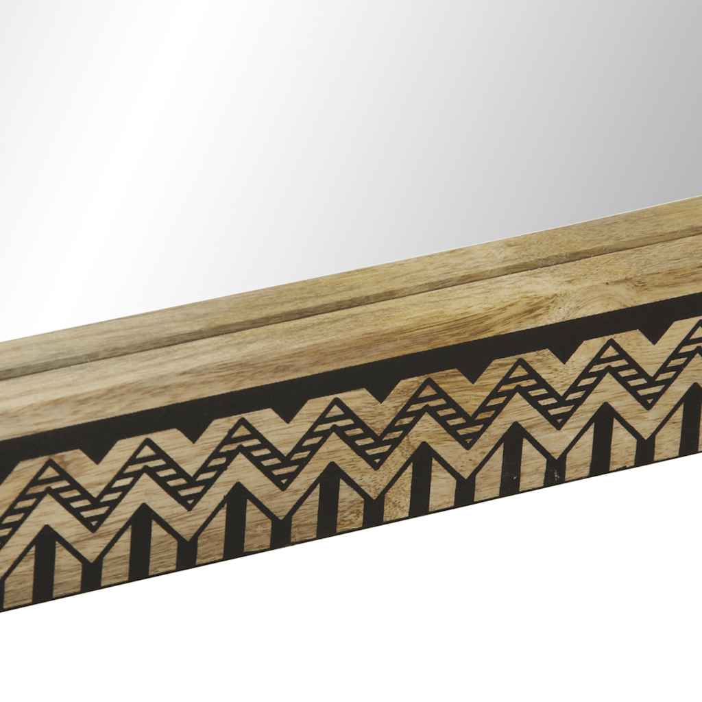 vidaXL Miroir de salle de bain 50x70 cm en bois de manguier massif et verre