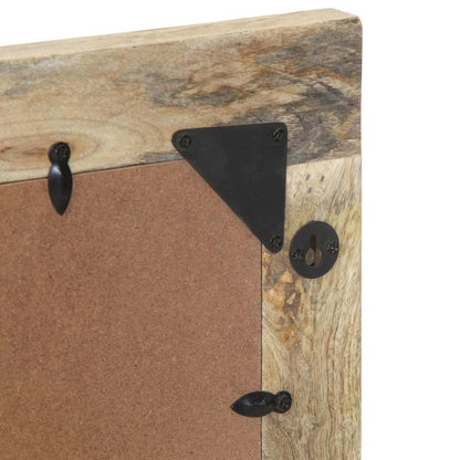 vidaXL Miroir de salle de bain 50x70 cm en bois de manguier massif et verre