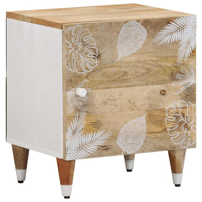 vidaXL Nachttische 2 Stk. 40x33,5x46 cm Massivholz Mango