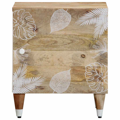 vidaXL Nachttische 2 Stk. 40x33,5x46 cm Massivholz Mango