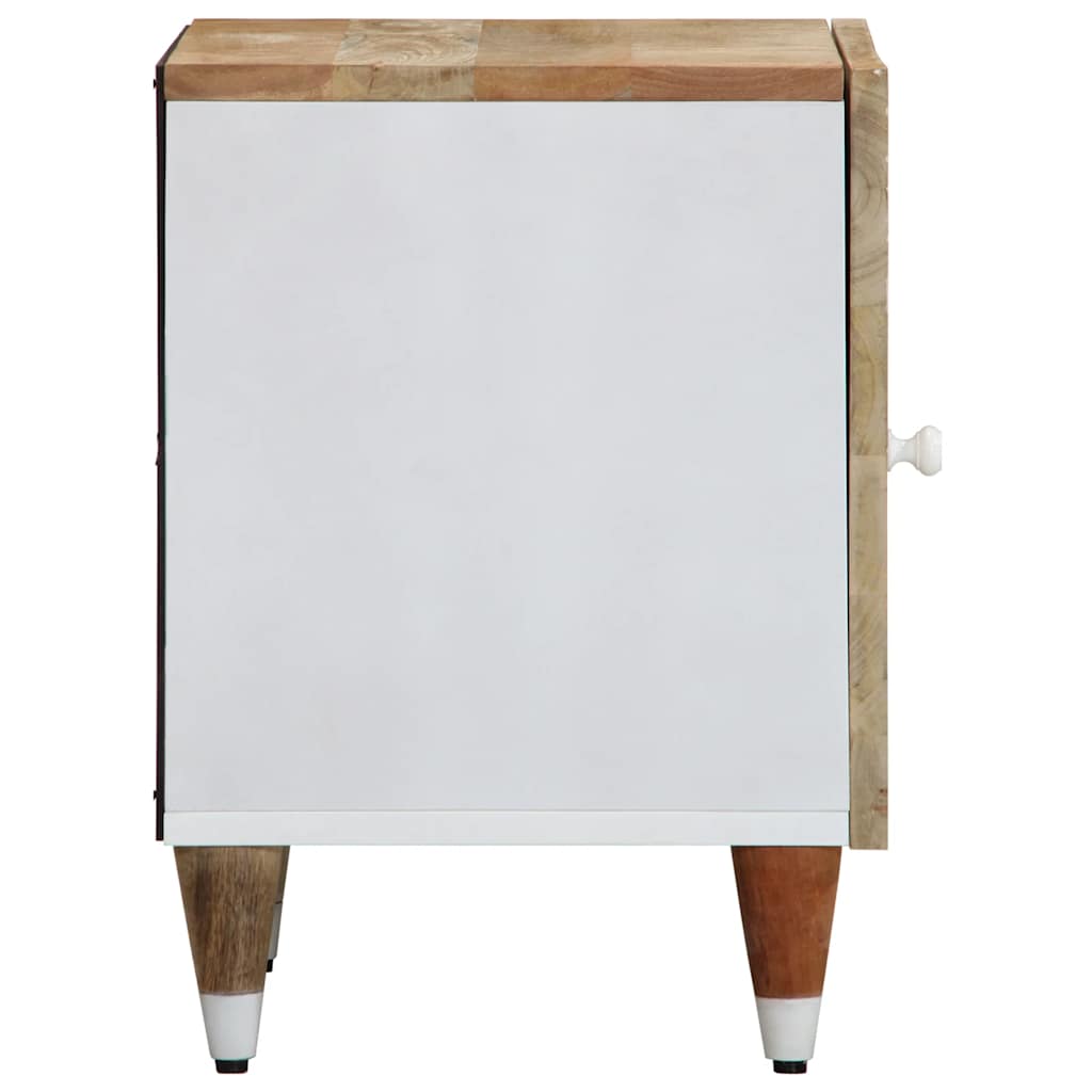 vidaXL Nachttische 2 Stk. 40x33,5x46 cm Massivholz Mango