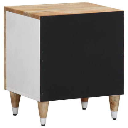 vidaXL Nachttische 2 Stk. 40x33,5x46 cm Massivholz Mango