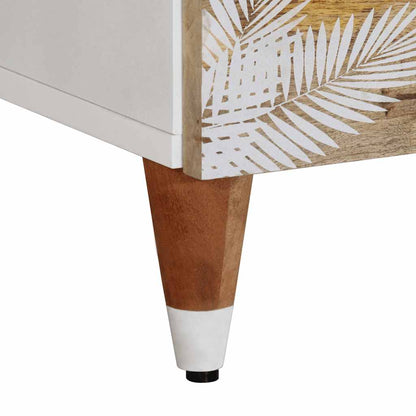 vidaXL Nachttische 2 Stk. 40x33,5x46 cm Massivholz Mango