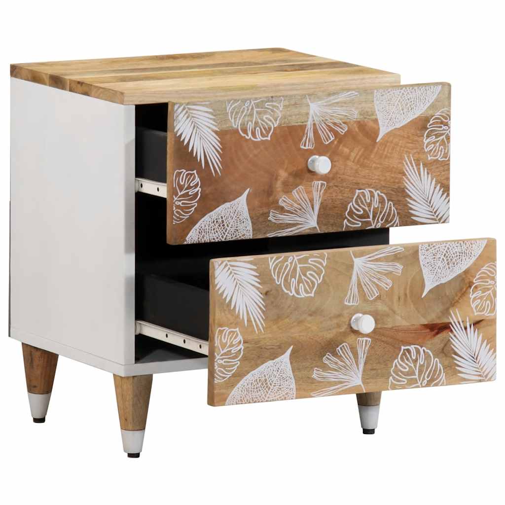 vidaXL Nachttisch 40x33,5x46 cm Massivholz Mango