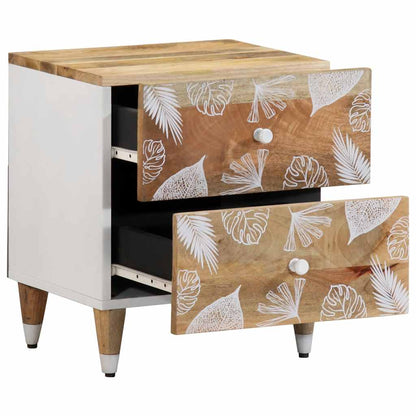 vidaXL Nachttisch 40x33,5x46 cm Massivholz Mango