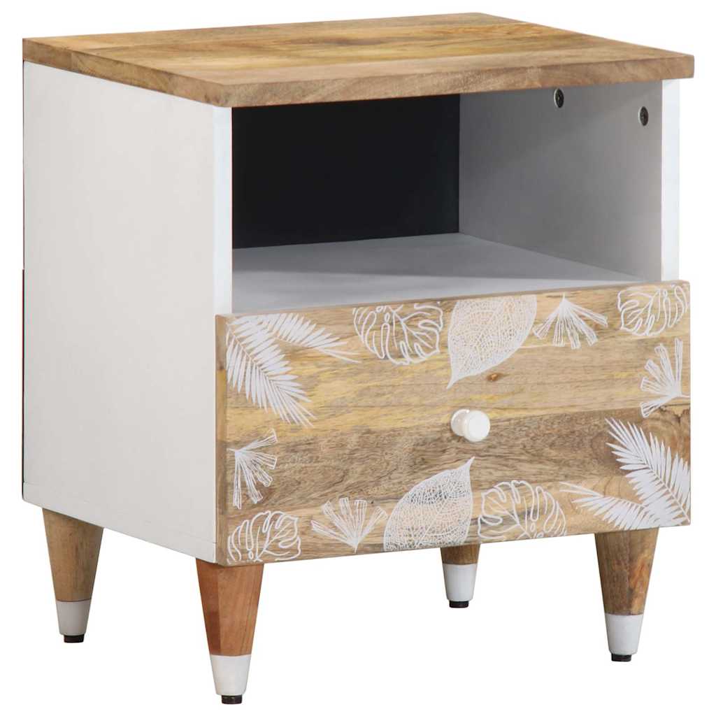 vidaXL Nachttisch 40x33x46 cm Massivholz Mango