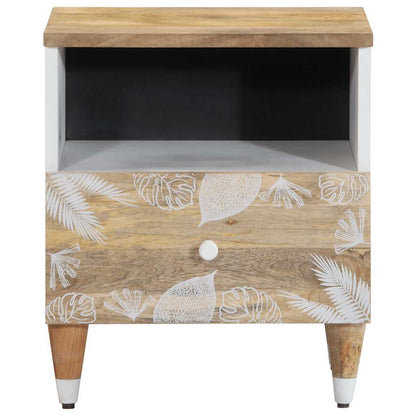 vidaXL Nachttisch 40x33x46 cm Massivholz Mango
