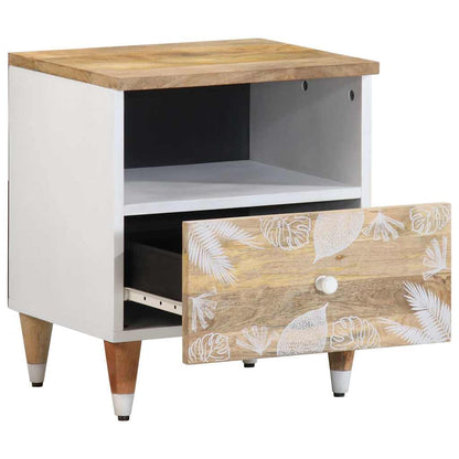 vidaXL Nachttisch 40x33x46 cm Massivholz Mango