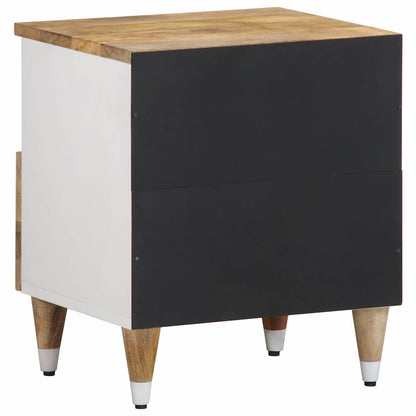 vidaXL Nachttisch 40x33x46 cm Massivholz Mango