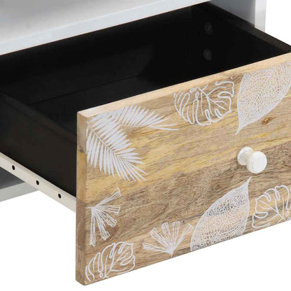 vidaXL Nachttisch 40x33x46 cm Massivholz Mango