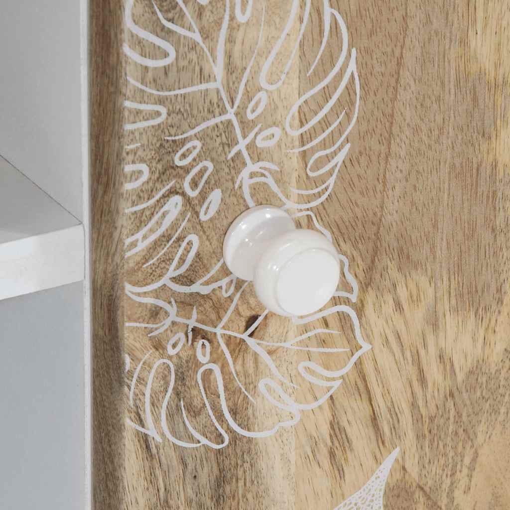 vidaXL TV-Schrank 80x31,5x46 cm Massivholz Mango