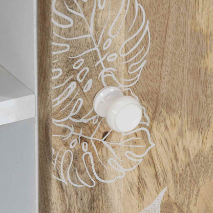 vidaXL TV-Schrank 80x31,5x46 cm Massivholz Mango