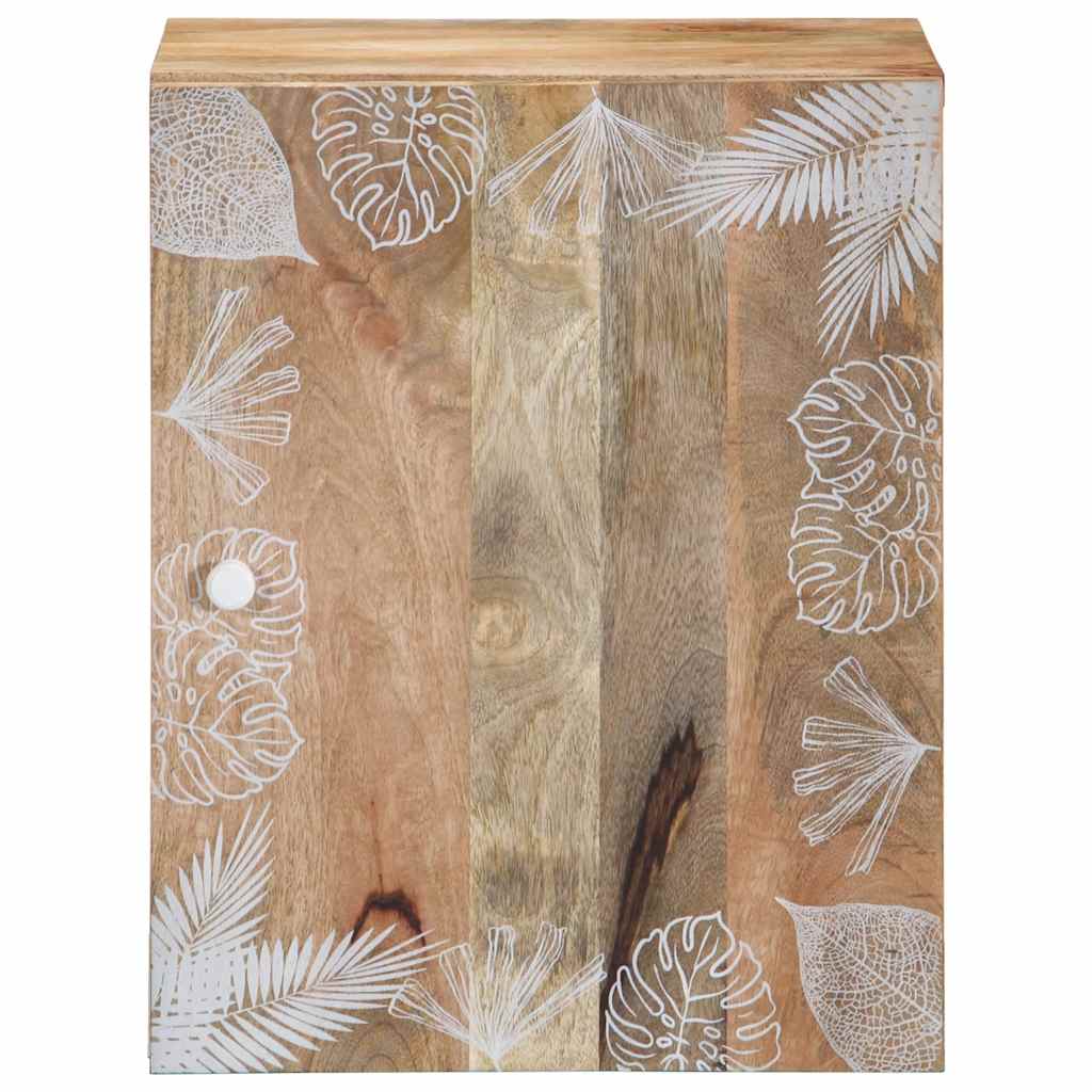 vidaXL Bad-Hängeschrank 38x33,5x48 cm Massivholz Mango