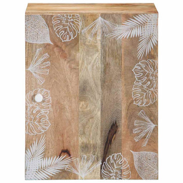 vidaXL Bad-Hängeschrank 38x33,5x48 cm Massivholz Mango