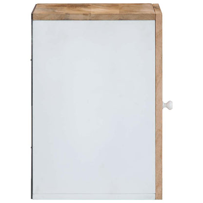 vidaXL Bad-Hängeschrank 38x33,5x48 cm Massivholz Mango