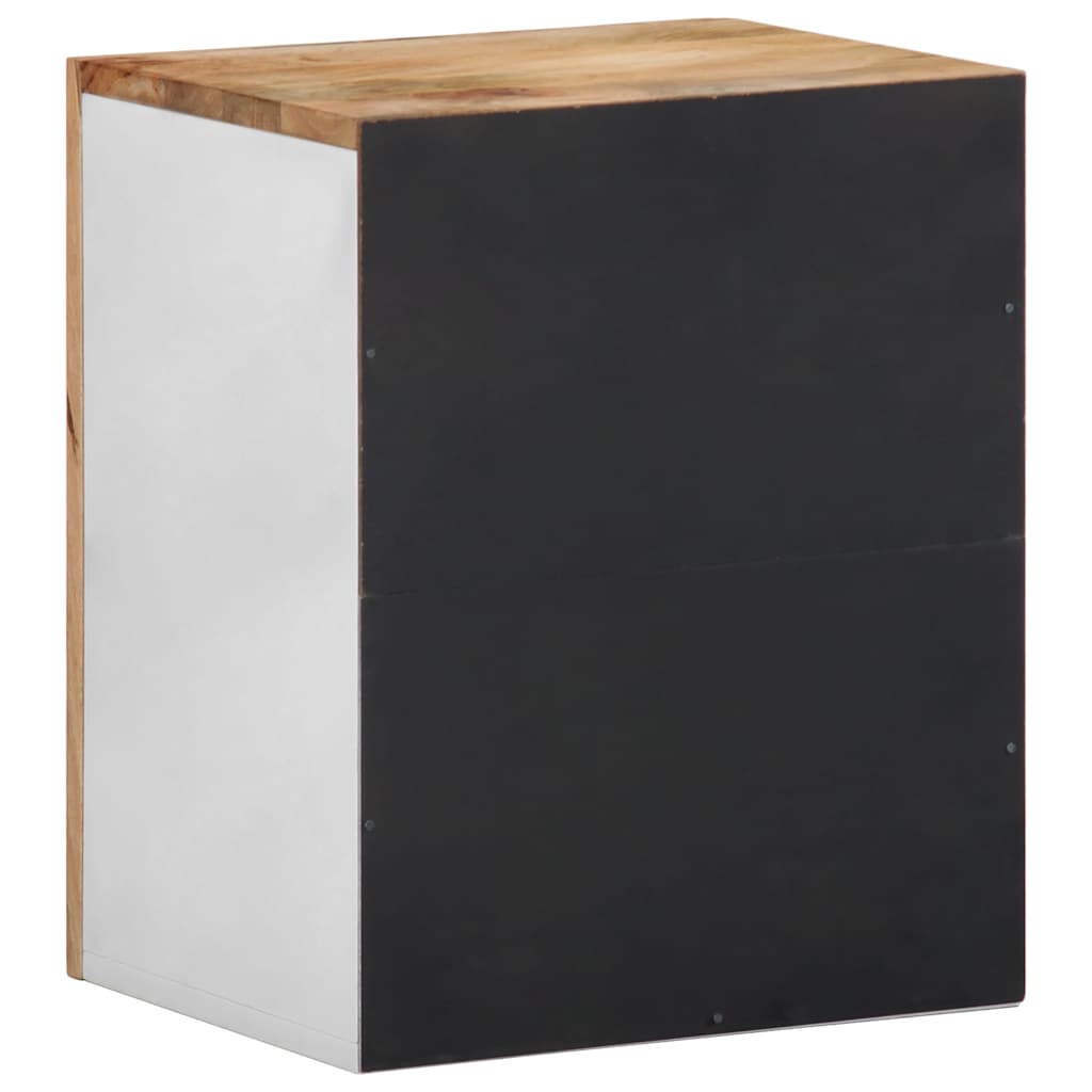 vidaXL Bad-Hängeschrank 38x33,5x48 cm Massivholz Mango