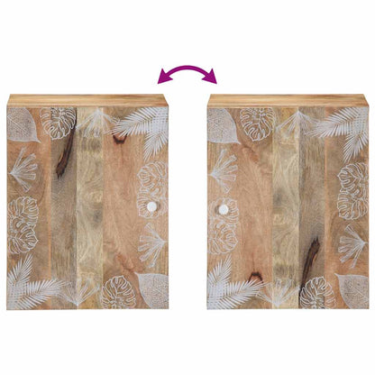vidaXL Bad-Hängeschrank 38x33,5x48 cm Massivholz Mango