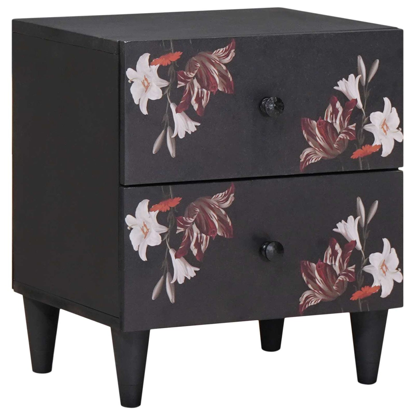 vidaXL Table de chevet marron 40 x 33,5 x 46 cm bois de manguier massif
