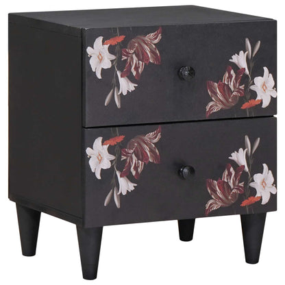 vidaXL Table de chevet marron 40 x 33,5 x 46 cm bois de manguier massif