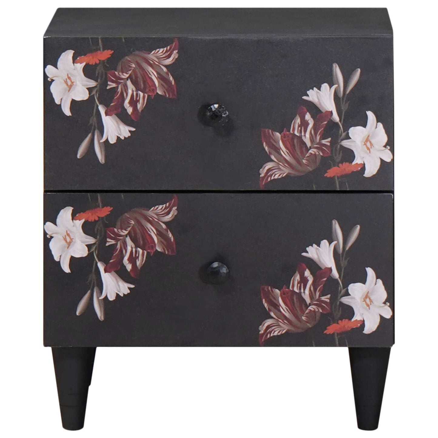 vidaXL Table de chevet marron 40 x 33,5 x 46 cm bois de manguier massif