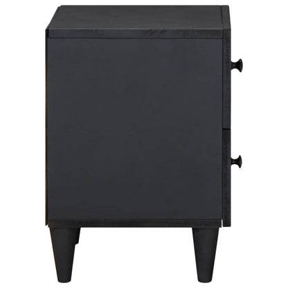 vidaXL Nachttisch 2 pcs Braun 40 x 33,5 x 46 cm Massivholz Mango