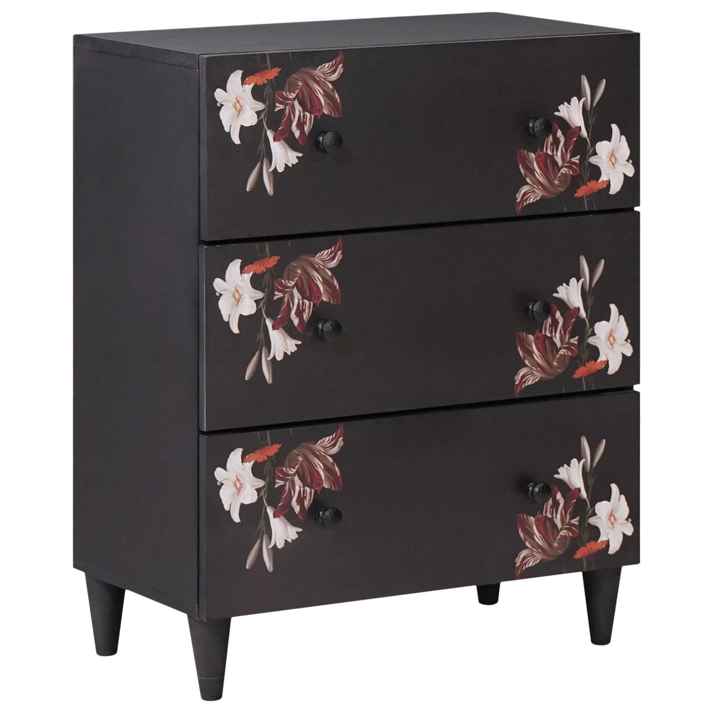 vidaXL Stauraumschränke Mehrfarbig 60 x 33,5 x 75 cm Massivholz Mango