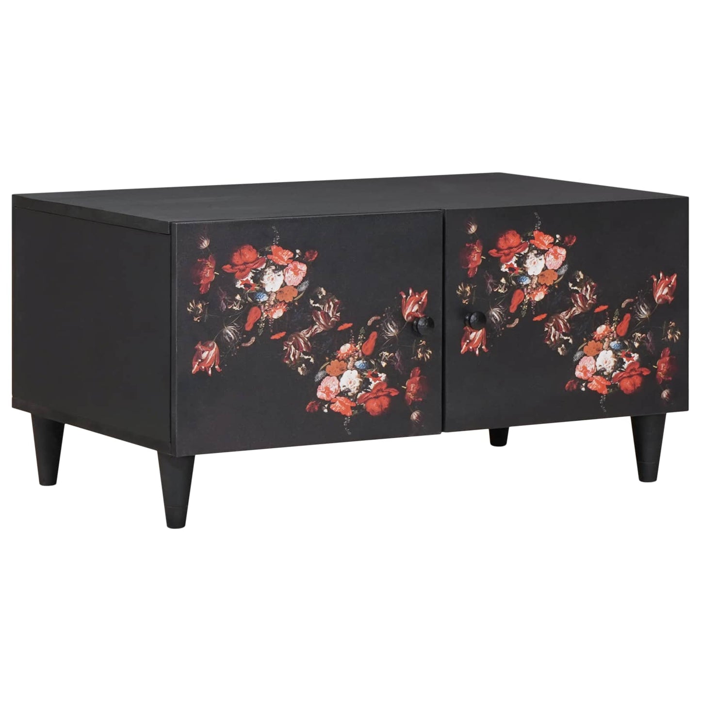 vidaXL Couchtisch Mehrfarbig 80 x 50 x 40 cm Massivholz Mango