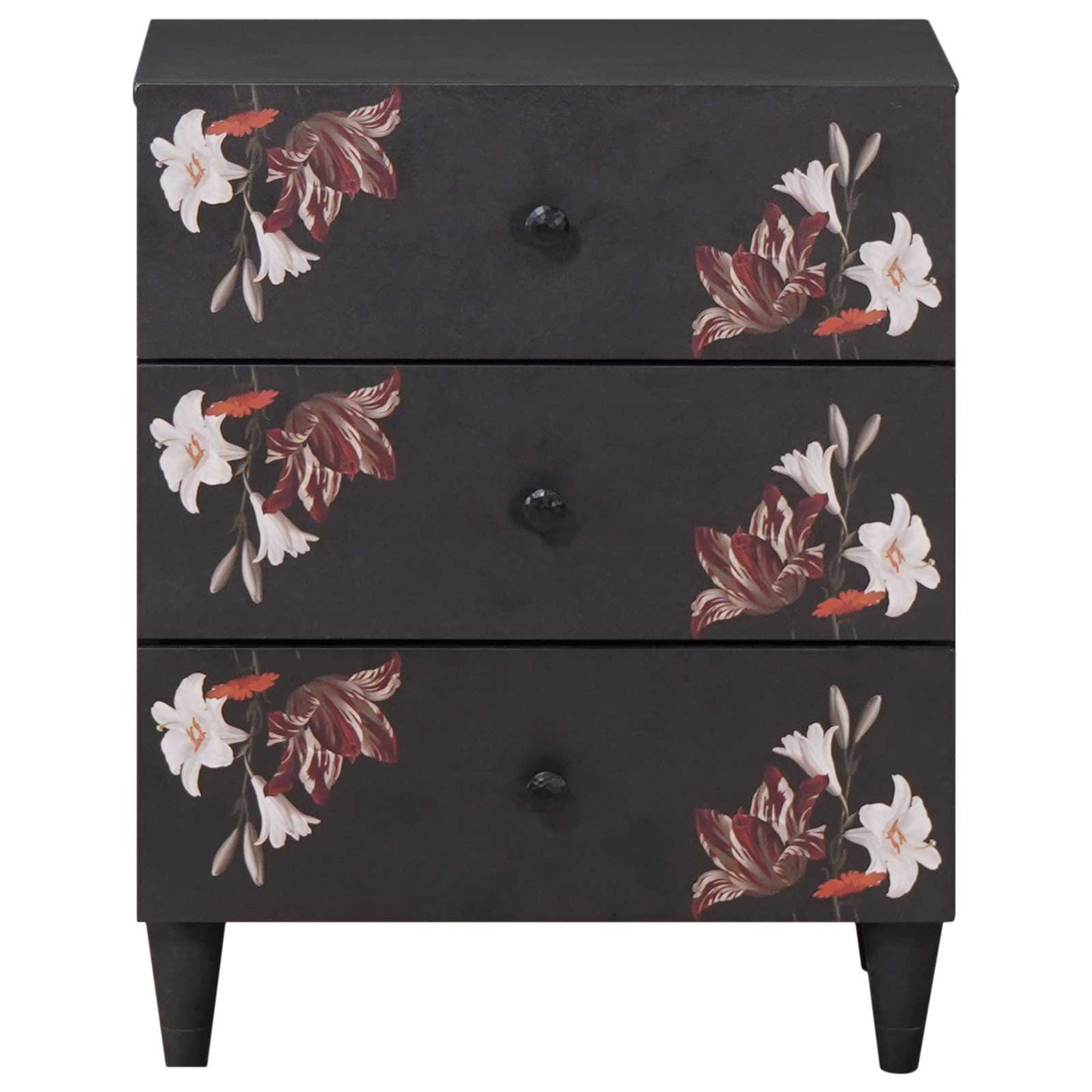 vidaXL Nachttisch Mehrfarbig 50 x 33 x 60 cm Massivholz Mango