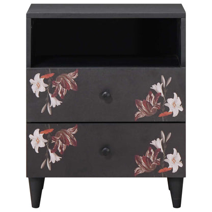 vidaXL Nachttisch Mehrfarbig 50 x 33 x 60 cm Massivholz Mango