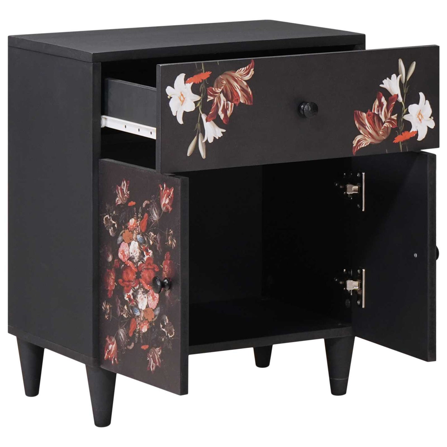 Nachttisch Mehrfarbig 50 x 33 x 60 cm Massivholz Mango