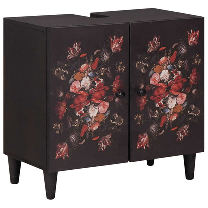 vidaXL Waschbeckenunterschrank mit Speicher Mehrfarbig 62 x 33 x 58 cm