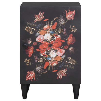 vidaXL Badezimmerschrank Mehrfarbig 38 x 33,5 x 58 cm Massivholz Mango