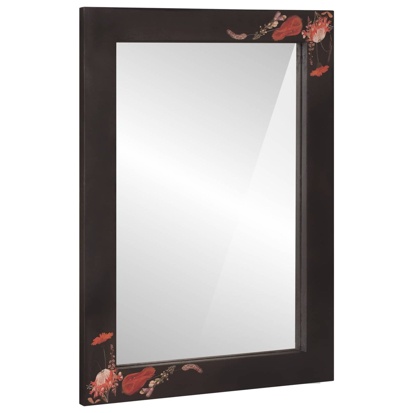 vidaXL Spiegel Wandmontiert mit Spiegel Mehrfarbig 70 x 50 x 3 cm Glas