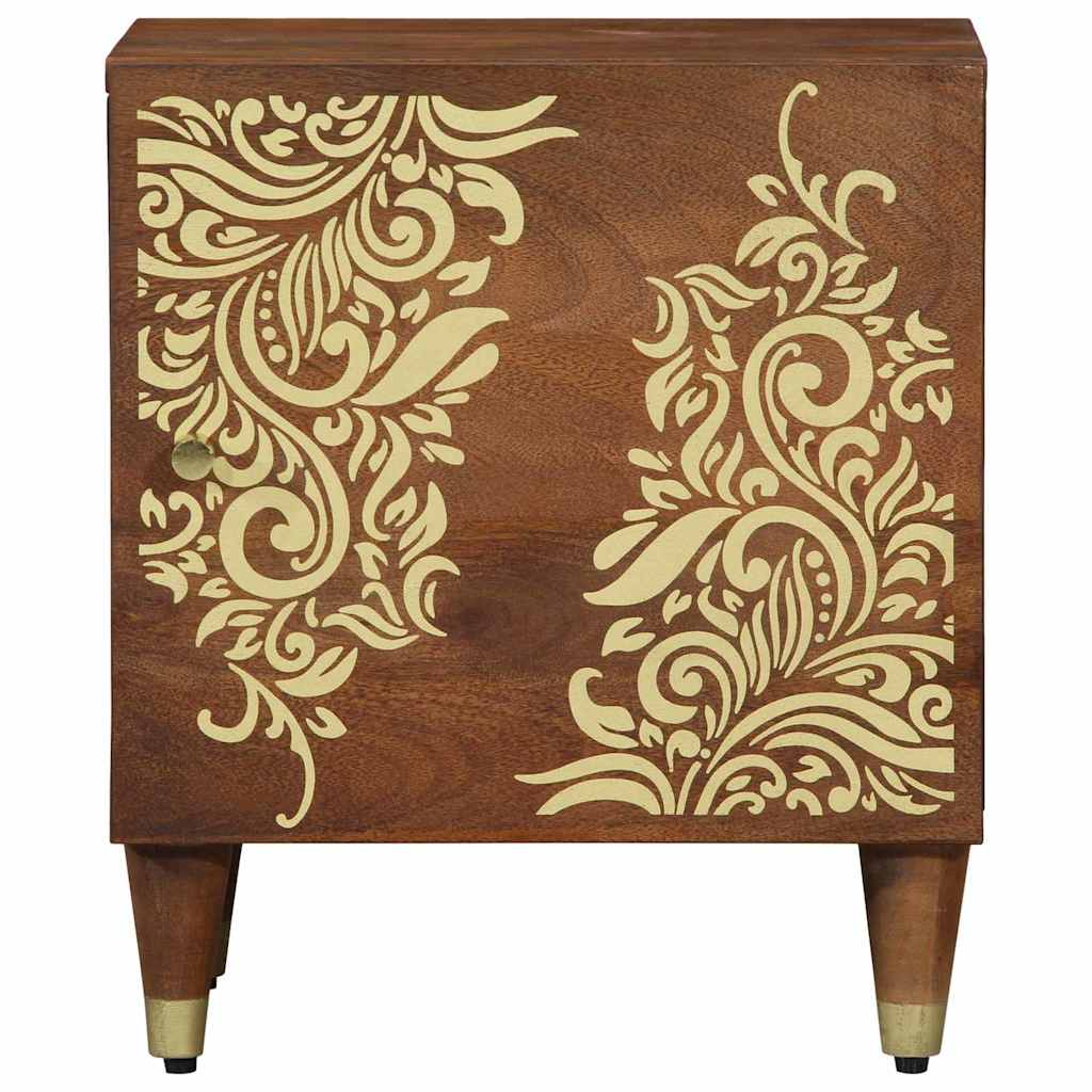 vidaXL Nachttisch mit Tür 2 pcs Honigbraun 40 x 33 x 46 cm