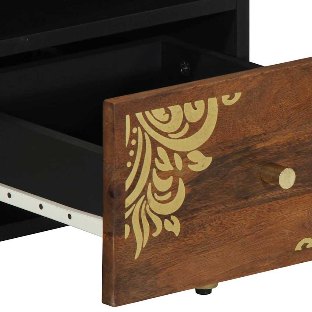 vidaXL TV-Schränk Honigbraun 70 x 33 x 46 cm Massivholz Mango