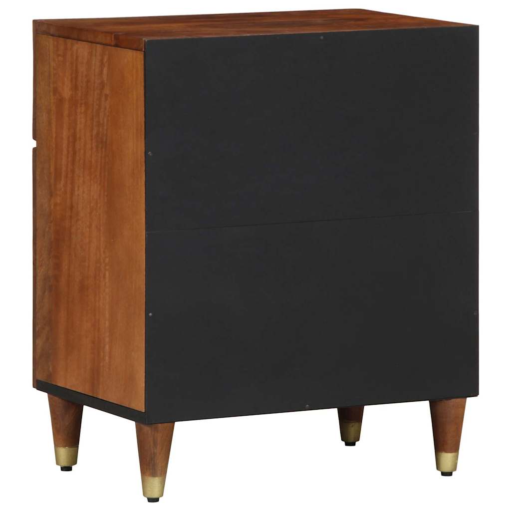 vidaXL Nachttisch mit Tür Honigbraun 50 x 33 x 60 cm Massivholz Mango