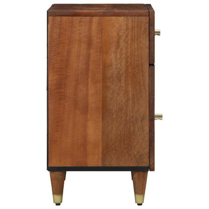 vidaXL Nachttisch mit Tür Honigbraun 50 x 33 x 60 cm Massivholz Mango