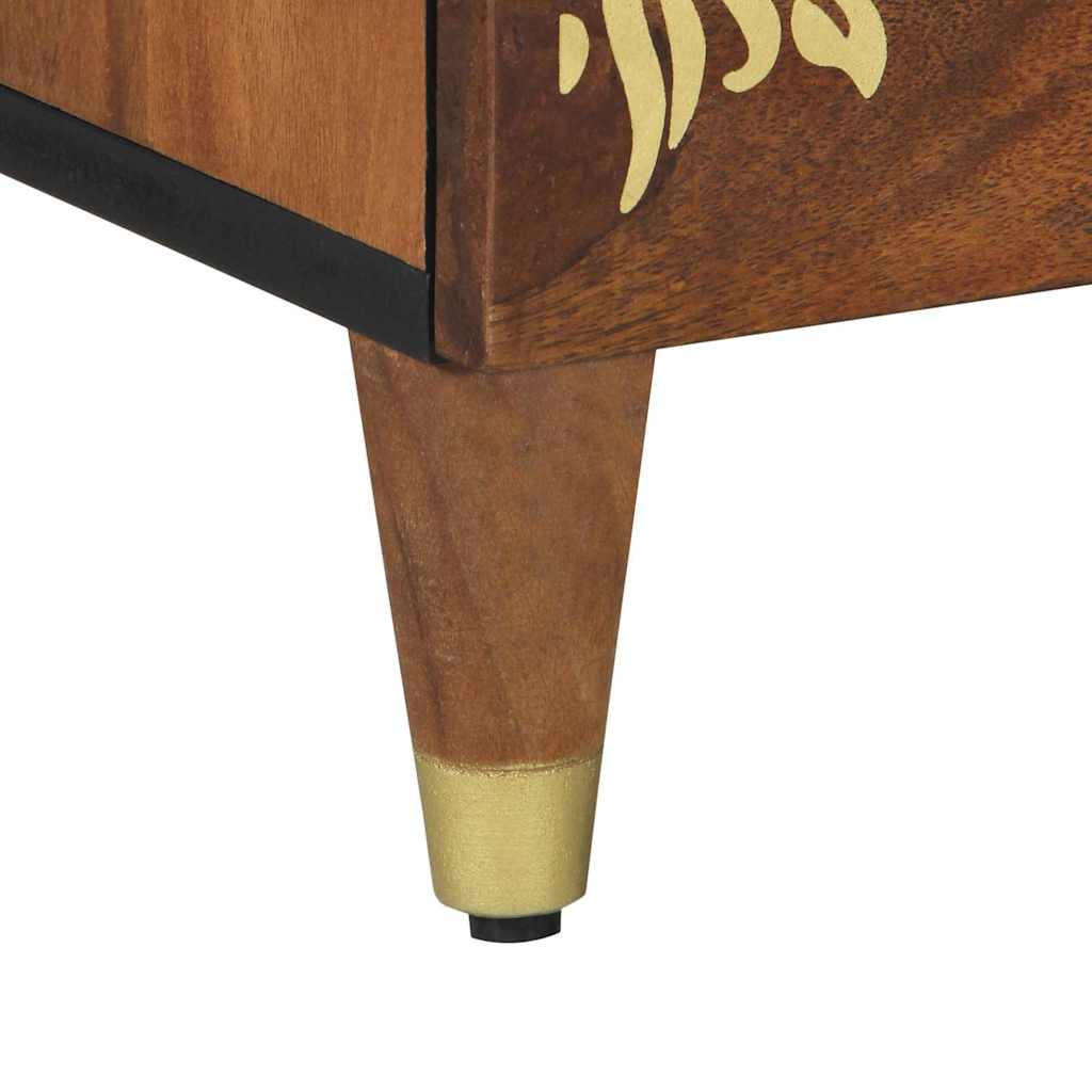 vidaXL Nachttisch Honigbraun 50 x 33 x 62 cm Massivholz Mango