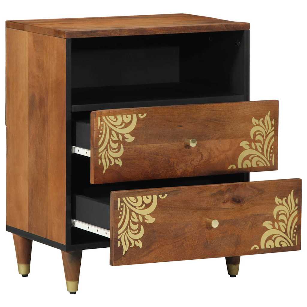 vidaXL Nachttisch Honigbraun 50 x 33 x 62 cm Massivholz Mango