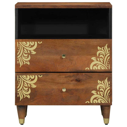 vidaXL Nachttisch Honigbraun 50 x 33 x 62 cm Massivholz Mango