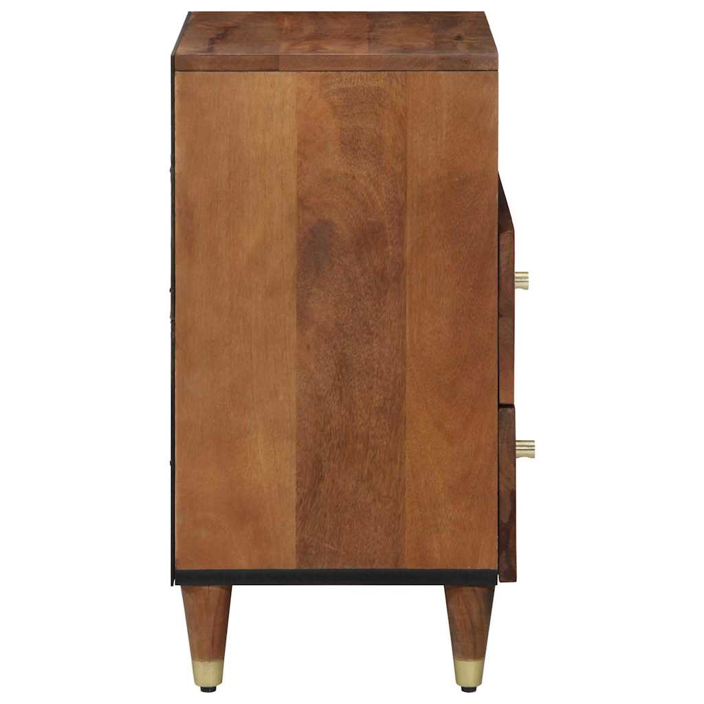 vidaXL Nachttisch Honigbraun 50 x 33 x 62 cm Massivholz Mango
