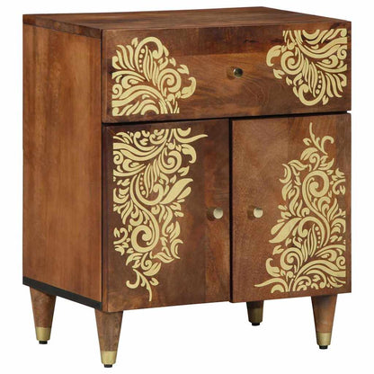 vidaXL Nachttisch mit Tür Honigbraun 50 x 33 x 60 cm Massivholz Mango