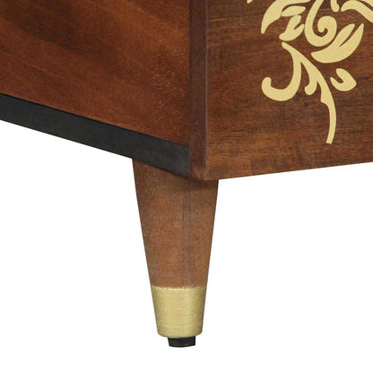 Couchtisch Honigbraun 100 x 54 x 40 cm Massivholz Mango