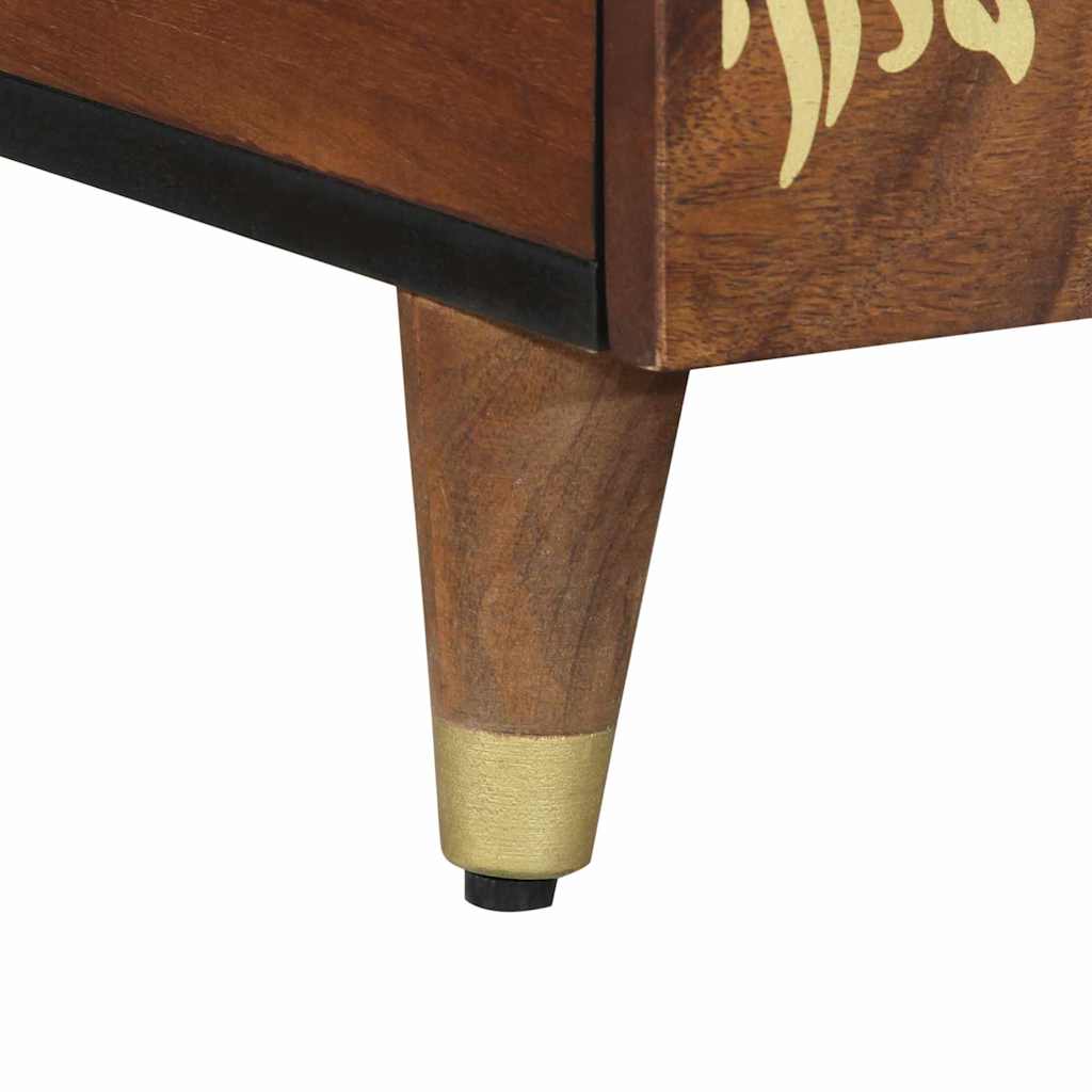 Couchtisch Honigbraun 80 x 54 x 40 cm Massivholz Mango