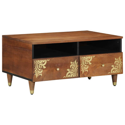 Couchtisch Honigbraun 80 x 54 x 40 cm Massivholz Mango