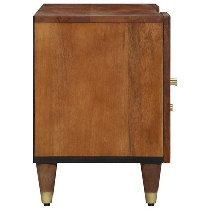 vidaXL TV-Schränk mit Tür Honigbraun 105 x 33 x 46 cm Massivholz Mango