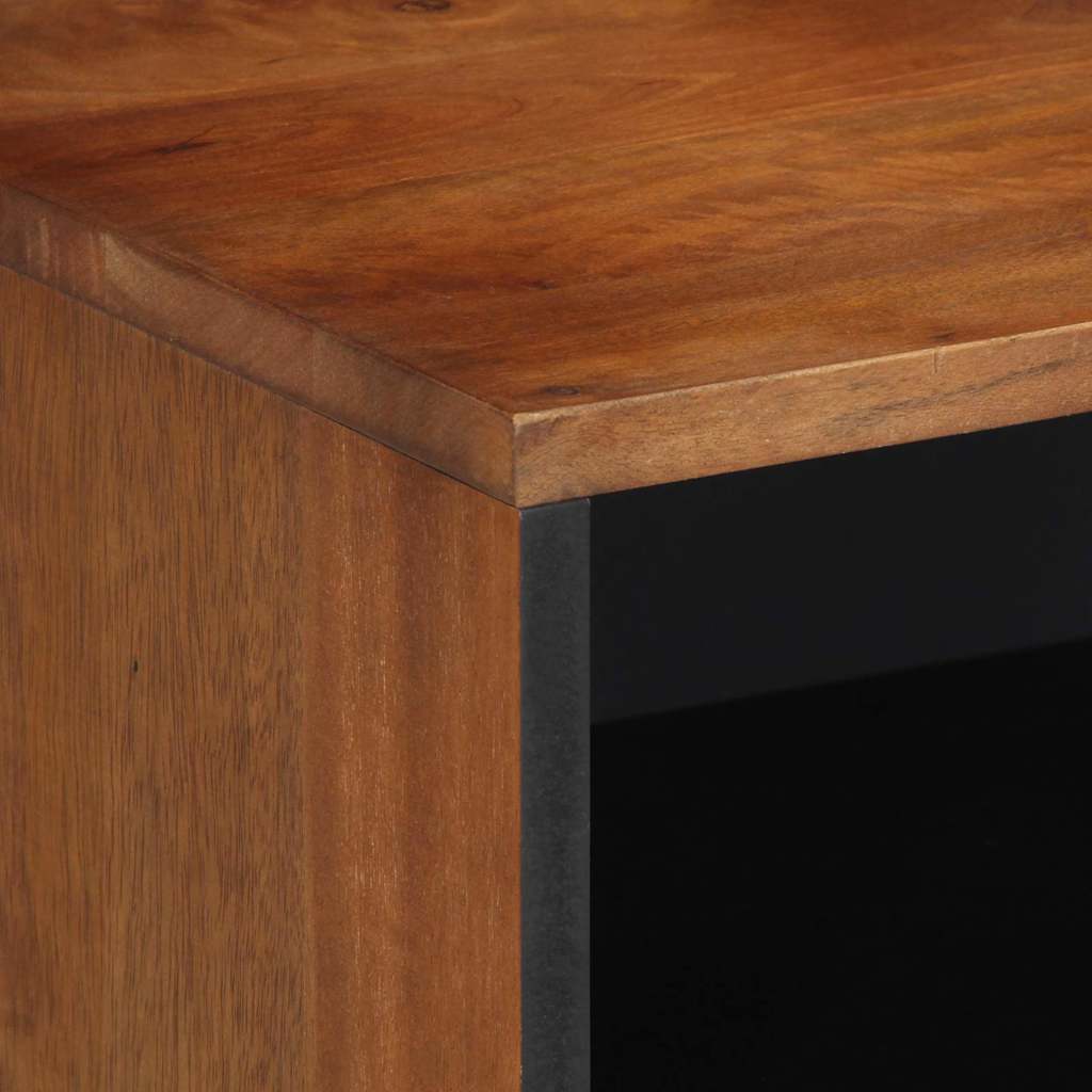 vidaXL TV-Schränk mit Tür Honigbraun 80 x 33 x 46 cm Massivholz Mango