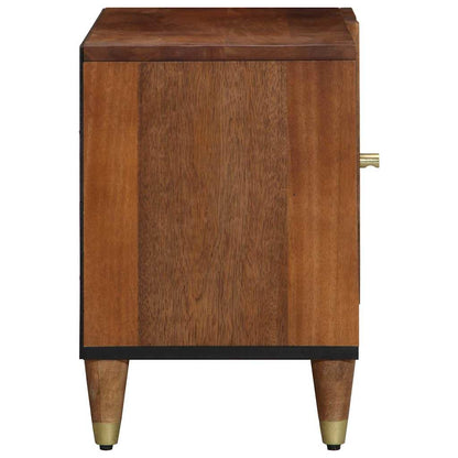 vidaXL TV-Schränk mit Tür Honigbraun 80 x 33 x 46 cm Massivholz Mango