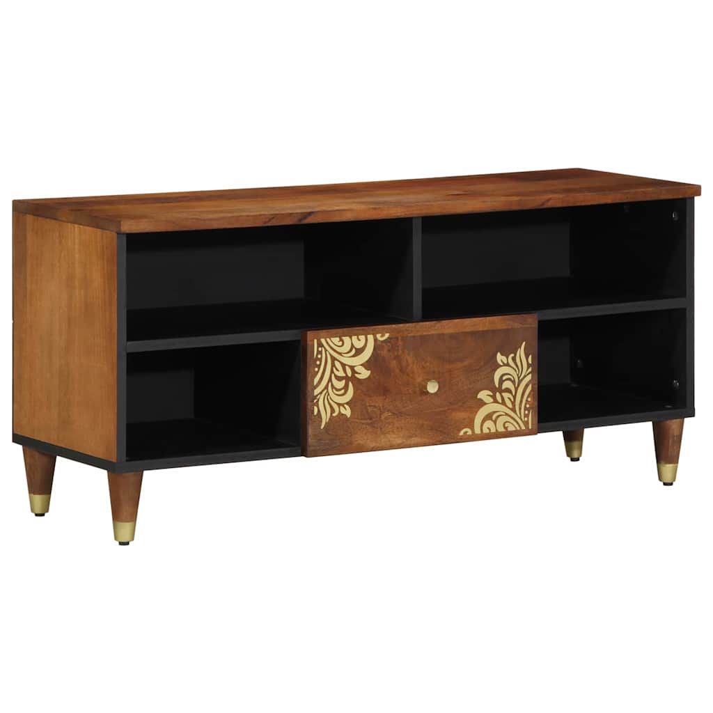 vidaXL TV-Schränk Honigbraun 100 x 33 x 46 cm Massivholz Mango